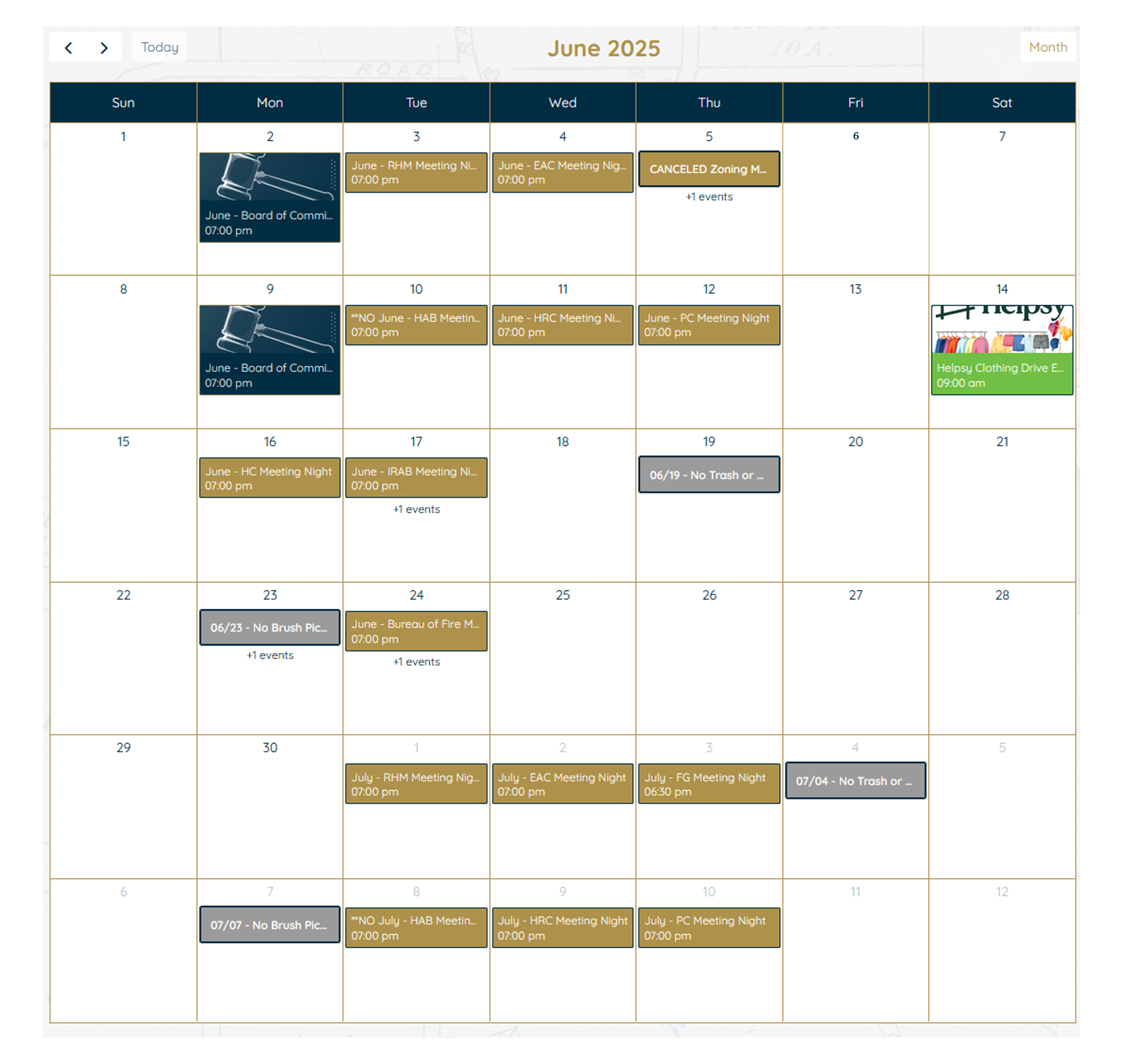 June 2025 Calendar Icon